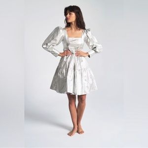 Rachel Antonoff Silver Empire Dress